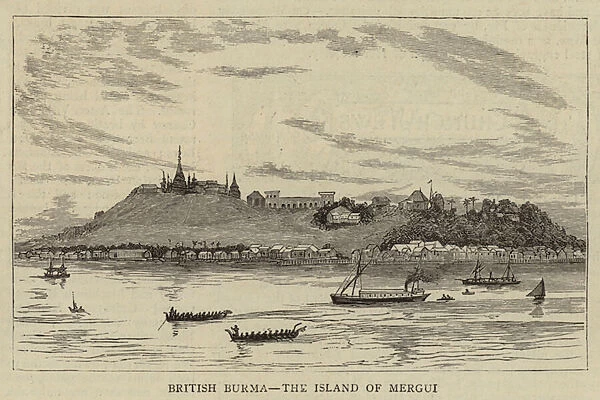 British Burma, the Island of Mergui (engraving)