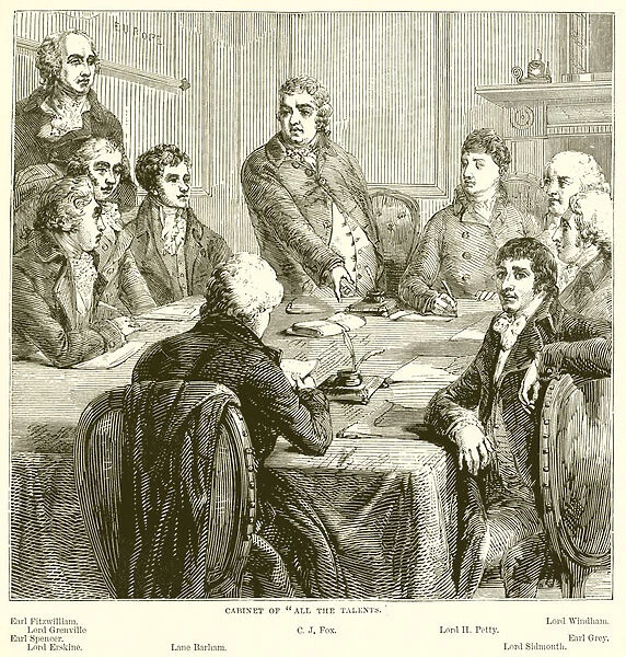 Cabinet of 'All the Talents'(engraving)