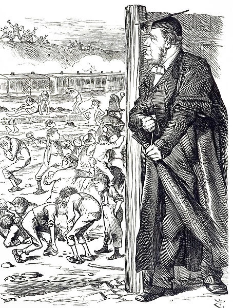 A cartoon depicting William Vernon Harcourt (1827-1904) who when the Home Secretary