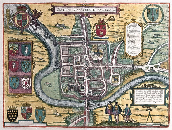 Chester - Great Britain (engraving, 1572-1617)