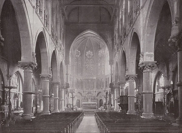 Church of Our Lady of Victories, Kensington (b  /  w photo)
