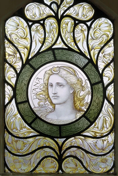 Diana, 1886 (stained glass)