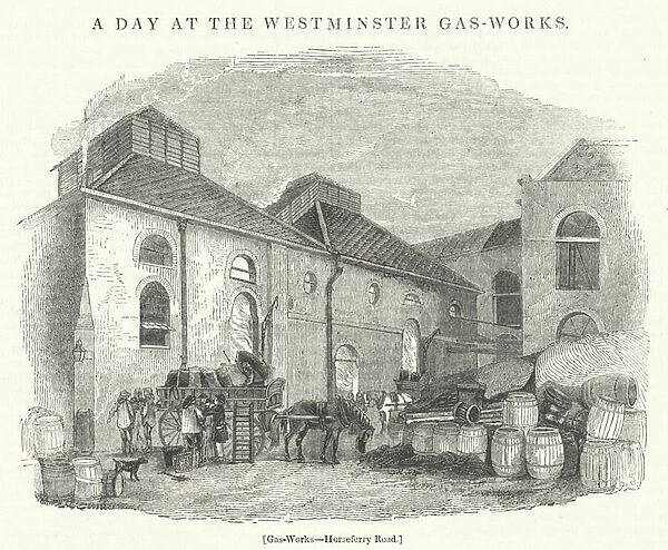 Gas Works, Horseferry Road (engraving)