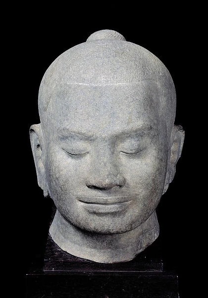 Head of King Jayavarman VII (1181-1218) Bayon Style, from Preah Khan, 12th-13th century