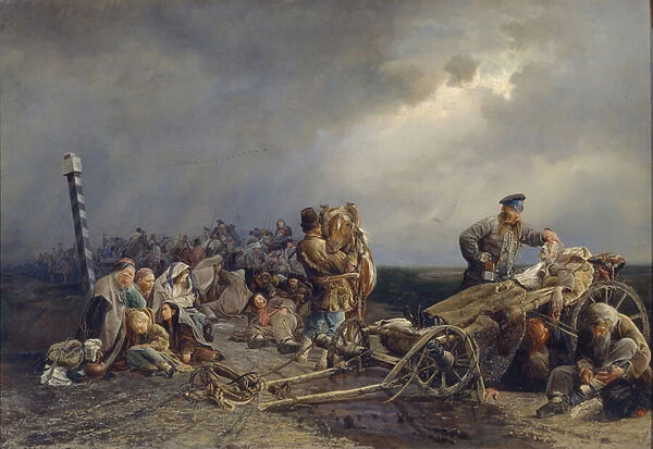 A Holt of The Prisoners, 1861 (oil on canvas)