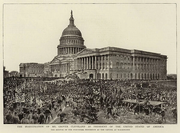 The Inauguration of Mr Grover Cleveland as President of the United States of America (b  /  w photo)