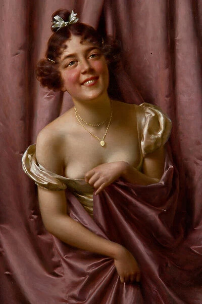 Lady in Purple (oil on canvas)