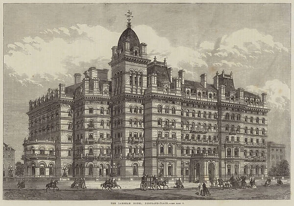 The Langham Hotel, Portland-Place (engraving)
