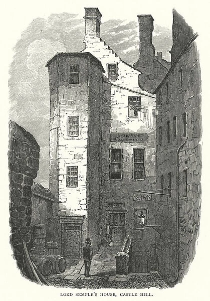 Lord Semples House, Castle Hill (engraving)