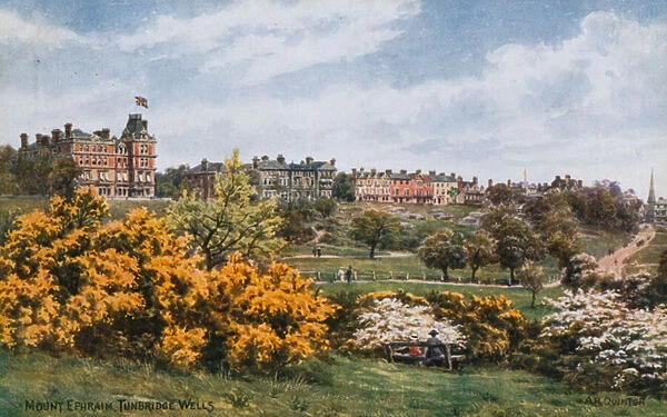 Mount Ephraim, Tunbridge Wells (colour litho)