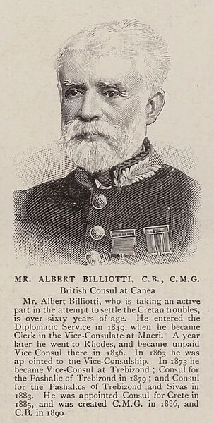 Mr Albert Billiotti, CB, CMG (engraving)