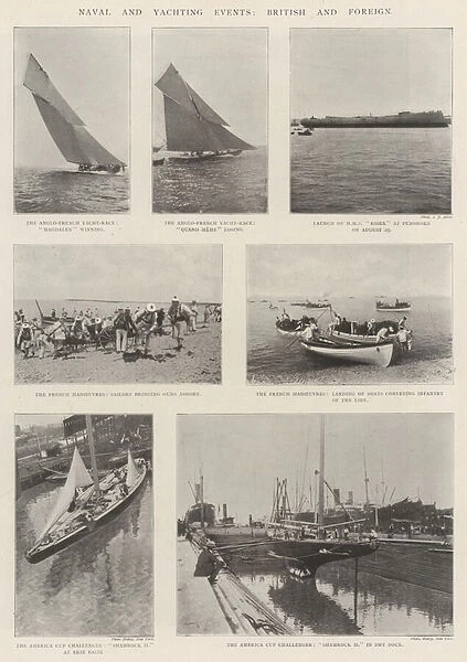Naval and Yachting Events, British and Foreign (b  /  w photo)