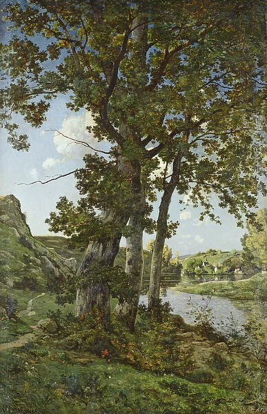 The Oaks of Chateau-Renard, 1875 (oil on canvas)