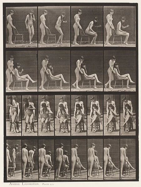 Plate 239. Two Models; One Standing, the Other Sitting, Crossing Legs