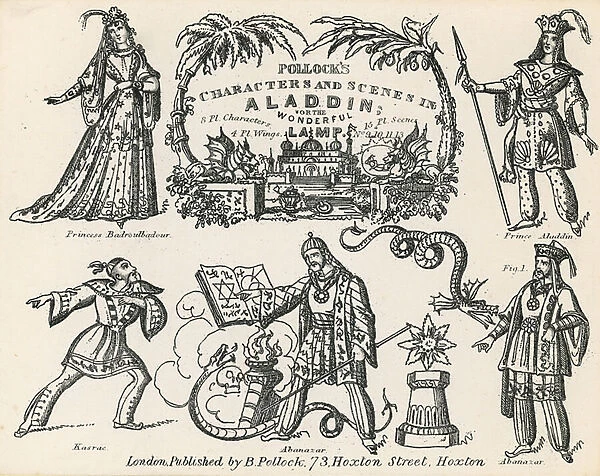Pollocks Characters and Scenes in Aladdin and the Wonderful Lamp (engraving)