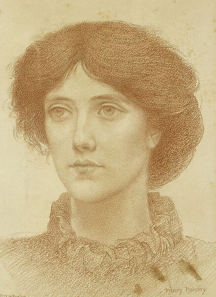 Portrait of Mrs Wheeler, Bust Length, (pencil and red chalk)