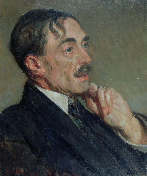 Portrait of Paul Valery, 1923 (oil on canvas)