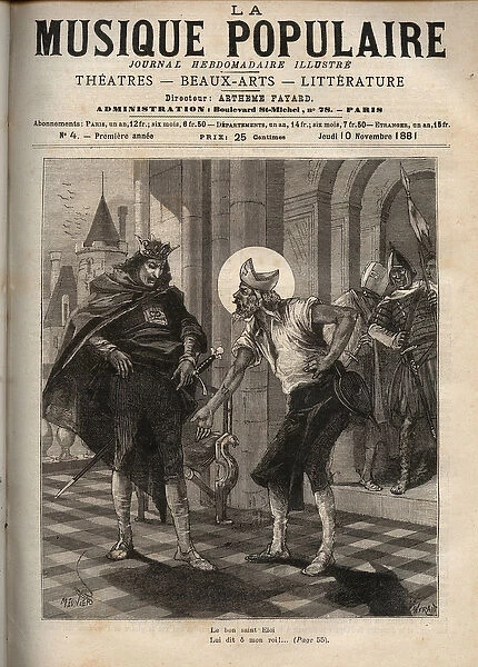 Representation of the French popular song 'King Dagobert'