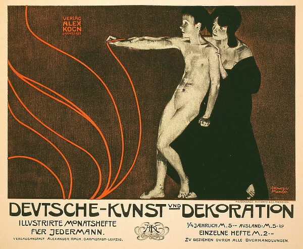Reproduction of a poster advertising Deutsche Kunst und Dekoration