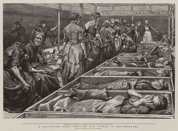 A Salvation Army Shelter for Women in Whitechapel (engraving)