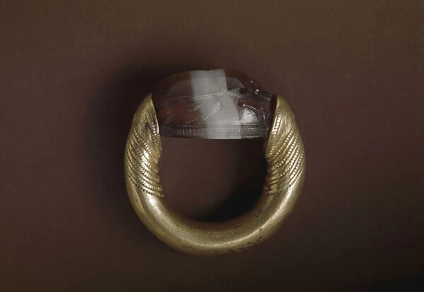 Scarab gold ring, 4th Century BC