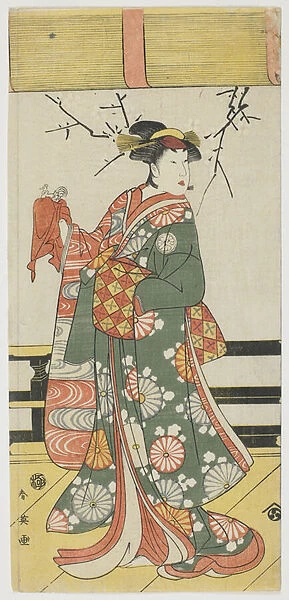 Segawa Kikunojo III as Itohagi, 1792 (colour woodblock print)