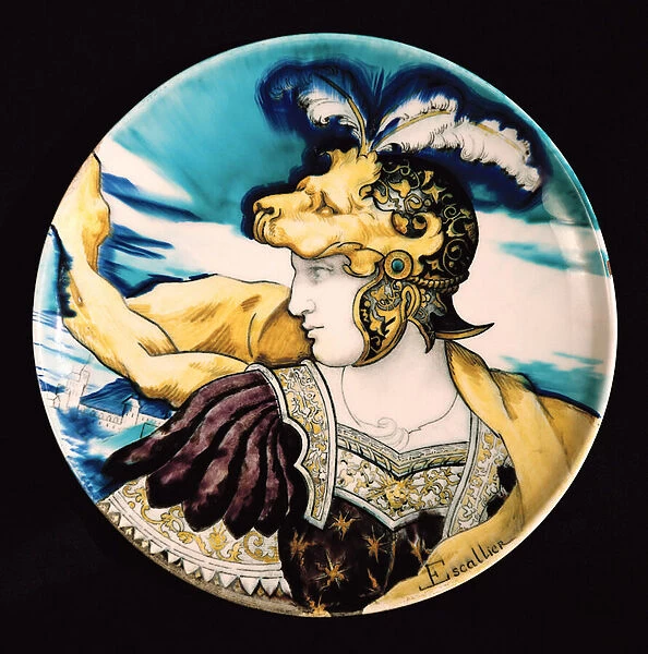 Sevres dish, after Giulio Romano (1492-1546) (faience)