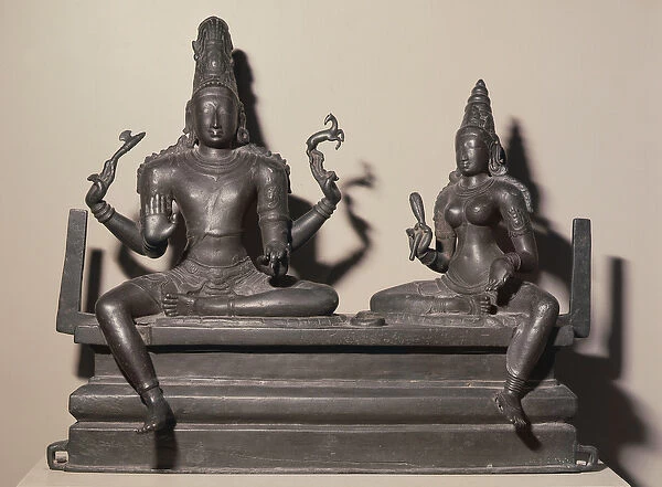Shiva and Parvati, Chola Dynasty, c. 846 (bronze)