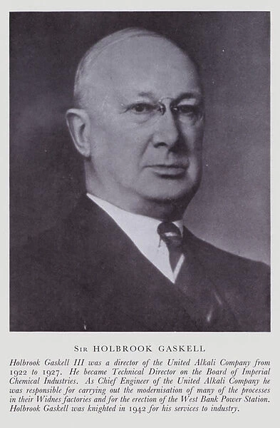 Sir Holbrook Gaskell (b  /  w photo)