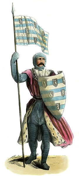 Sir John of Sitsylt - knights costume from 14th century