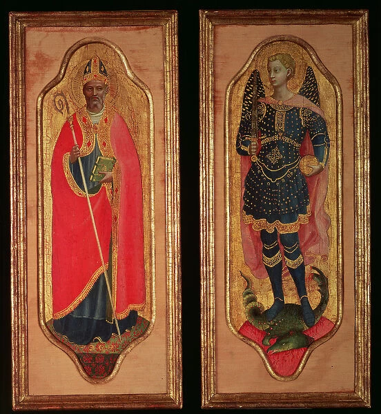 St. Nicholas of Bari and St. Michael, c. 1423 (tempera on wood)