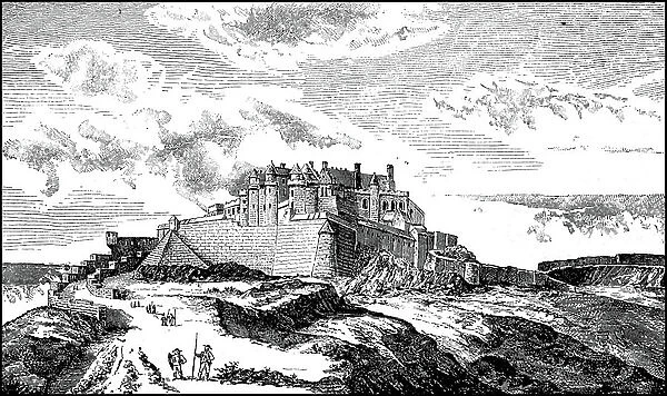 Stirling Castle is a castle in Scotland, here in 1693