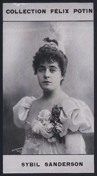 Sybil Sanderson-Terry (1865-1903) (b  /  w photo)