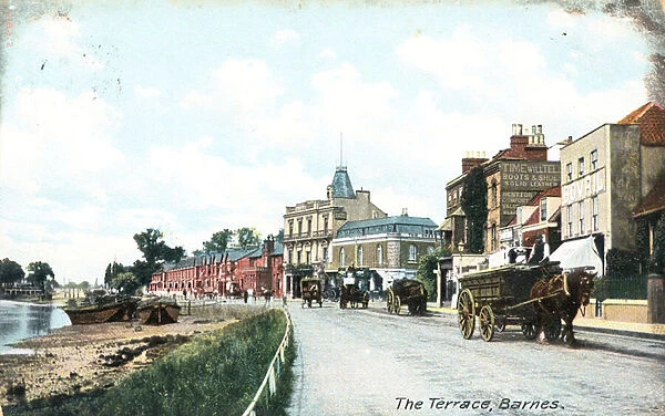 The terrace in Barnes (b  /  w photo)