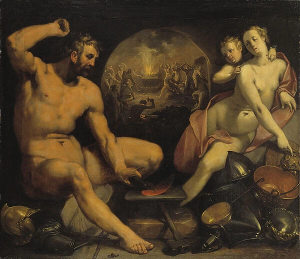Venus and Vulcan, 1590 (oil on canvas)