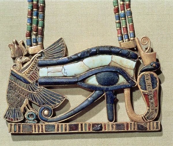 Wedjet eye pectoral, from the tomb of Tutankhamun (c. 1370-52 BC