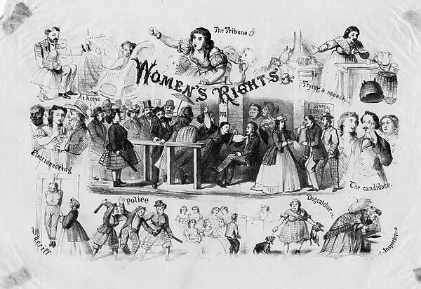 Womens Rights, c. 1870 (litho)