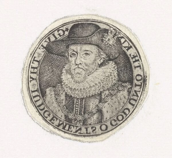 Bust Portrait of James I, Simon van de Passe, 1615 - 1622