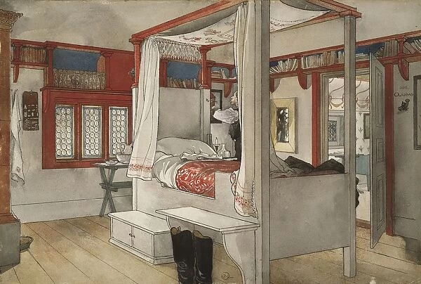 Carl Larsson Daddys Room Home 26 watercolors