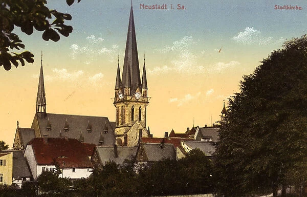 Churches Neustadt Sachsen 1912 Landkreis Sachsische Schweiz-Osterzgebirge