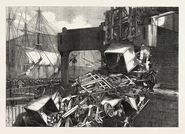The Late Catastrophe on the Vale of Neath Railway at Swansea, Uk, 1865
