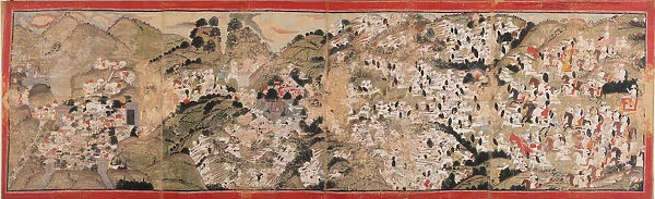 Raja Sansar Chand Attacking Kangra Fort 1782