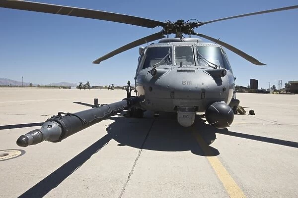 Front view of a HH-60G Pave Hawk helicopter