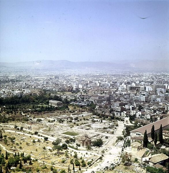 The Agora seen from the Metropolis, Athens, c20th century