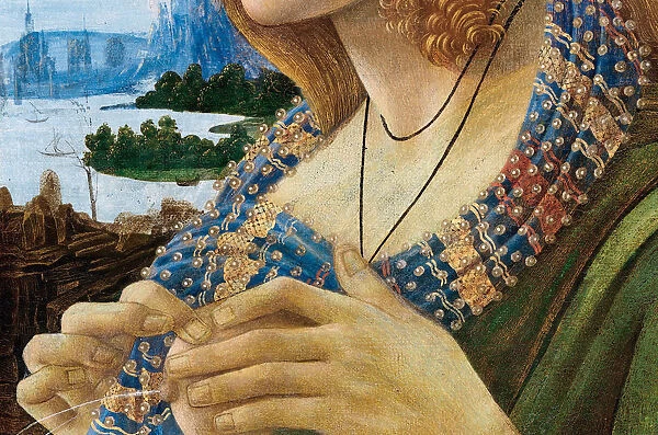 Allegorical Portrait of a Woman (Simonetta Vespucci). Detail, 1480-1490. Artist: Botticelli, Sandro, (Workshop)