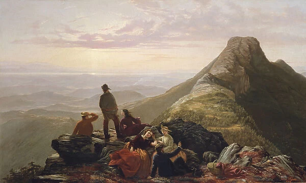 The Belated Party on Mansfield Mountain, 1858. Creator: Jerome Thompson