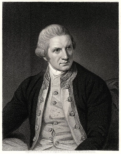 Captain Cook, 19th century. Artist: E Scriven