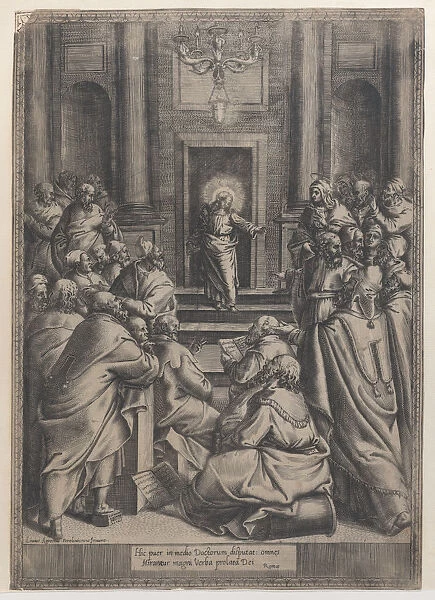 Christ Disputing in the Temple, 1568-77. 1568-77. Creator: Orazio de Sanctis