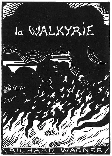 Cover of the vocal score of opera Die Walkure by Richard Wagner, 1894