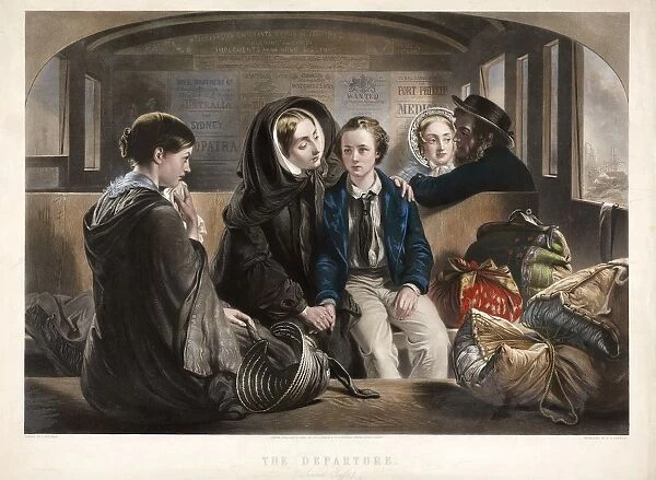 The Departure (Second Class), pub. 1857. Creator: Abraham Solomon (1824 - 1862) after